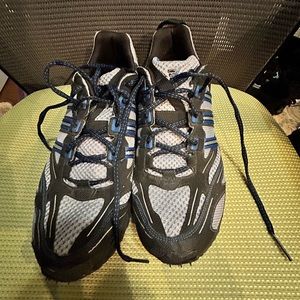 Men’s Adidas running shoes blue and black size 11.5